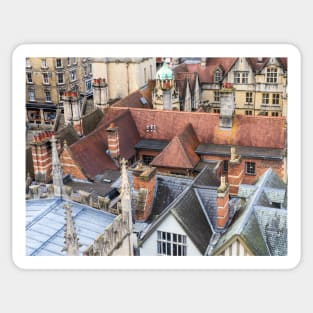 The rooftops of Oxford Sticker